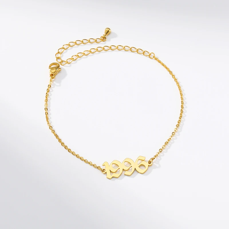 Специальный дата год номер браслет для 90S ребенок Персонализированные Старый