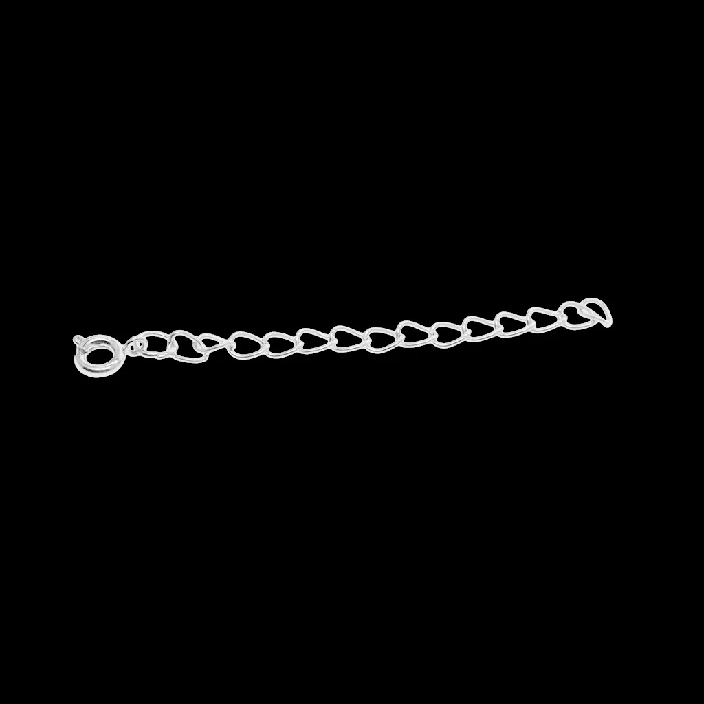 

20x Silverwhite Necklace Chain Extenders DIY Bracelet Findings + Snap Clasps