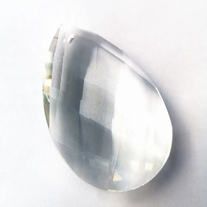 Прозрачные хрустальные призмы K9 50 шт./лот 76 мм подвесные люстры детали радужная