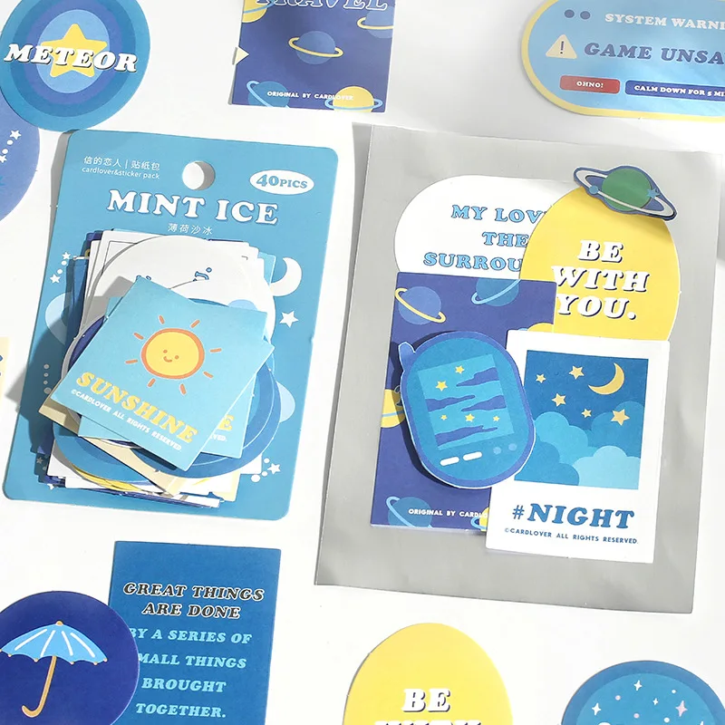 

40pcs Stickers Happy Vending Machine Series Ins Cute Hand Account Phone Case Decoration Kawaii Stationery Scrapbooking for Diary