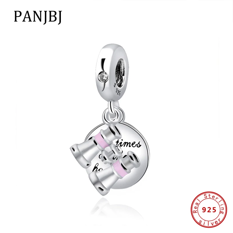 Аутентичные Подвески из стерлингового серебра 925 пробы с бусинами подходят для