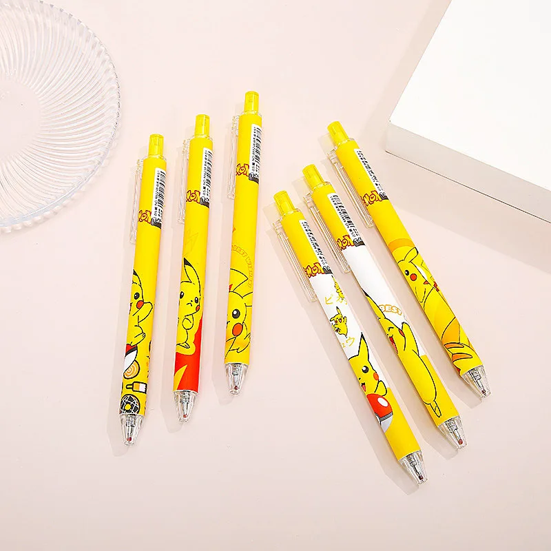 Креативная гелевая ручка с мультяшным аниме покемоном Пикачу 0 5 мм точка для