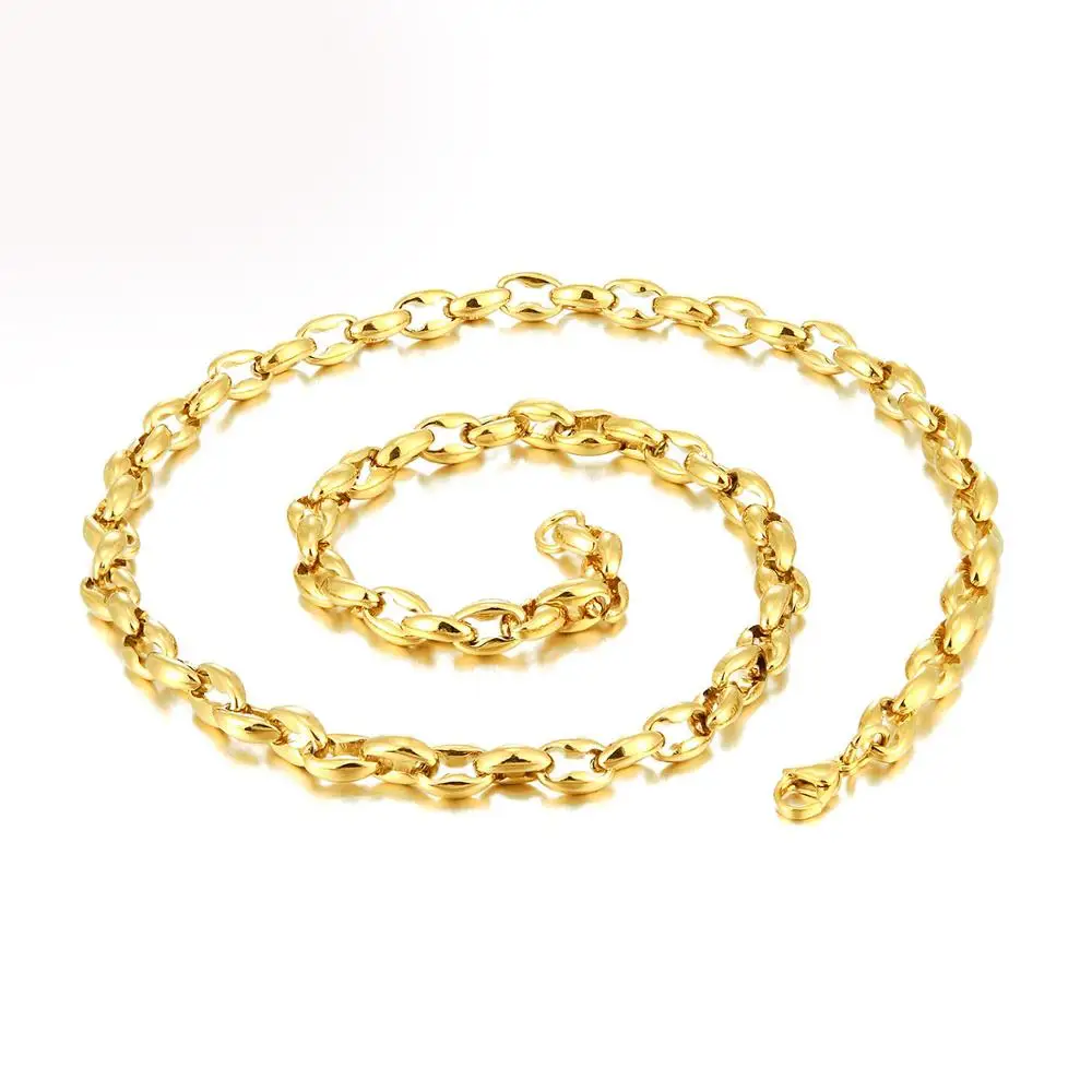 Цепочка из нержавеющей стали для мальчиков и девочек ожерелье с маленькими