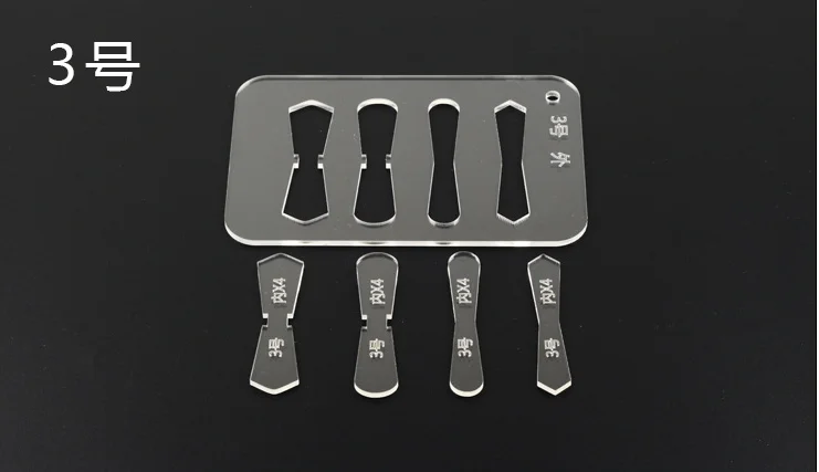 1 set 3#5# акриловый кожаный шаблон для рукоделия ручной работы Трафарет Шаблон DIY шитье шаблон для мини-кошелька - Цвет: 1 set