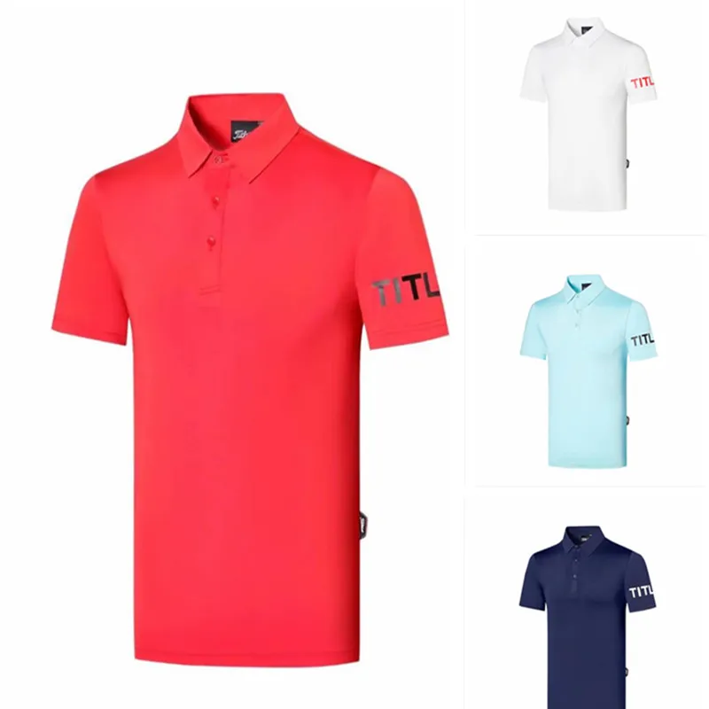2020 Гольф Мужская спортивная одежда с коротким рукавом Футболка S-XXL Бесплатная