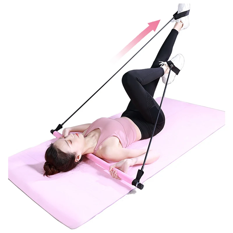 

Sport Pilates Bar Exercise Bar Pilates Stick Bar Kit Resistance Band Exercise Home Workout Stick Fitness Yoga