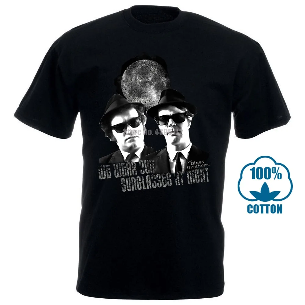 Футболка с изображением братьев Блюз мы ночные солнцезащитные очки для взрослых