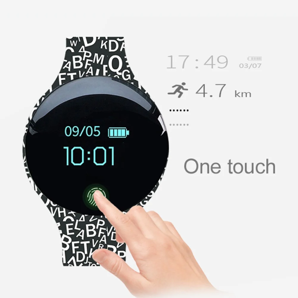 Мужские W08 Bluetooth Смарт-часы водонепроницаемый женский браслет фитнес-трекер