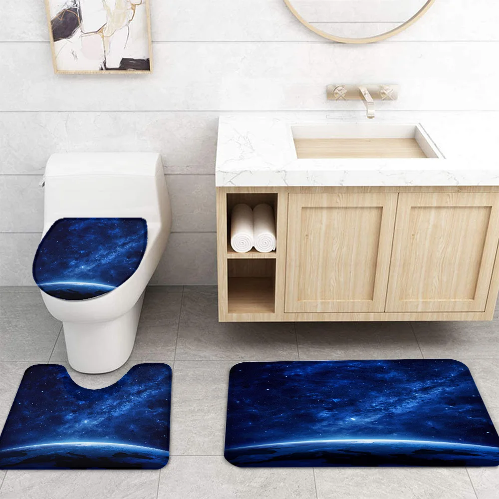 Набор нескользящих ковриков для ванной комнаты прочная водонепроницаемая