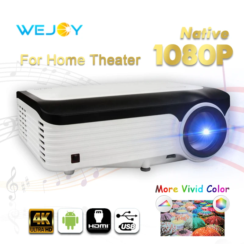 Проектор Wejoy L6 Full HD оригинальный проектор 1080P 4K для передачи данных Android домашнего