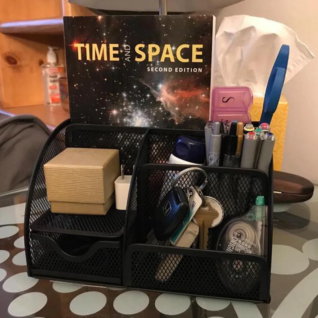 Настольный органайзер для Канцелярии держатель карандаш сетка хранения вещей