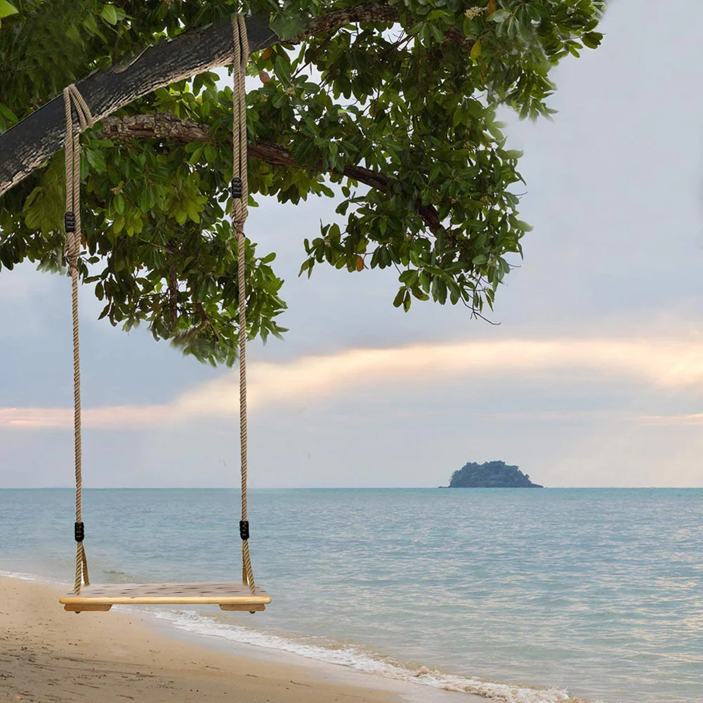 

Children Swing with PE Rope Wooden Seat High Quality Anticorrosion Swing for Adults Children