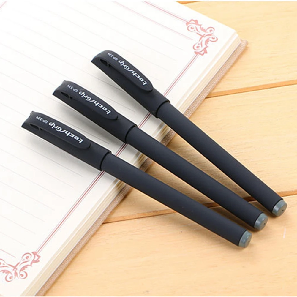 3 шт. классические скраб гелевая ручка 0 5 мм Углеродная сажа подходит для обучения