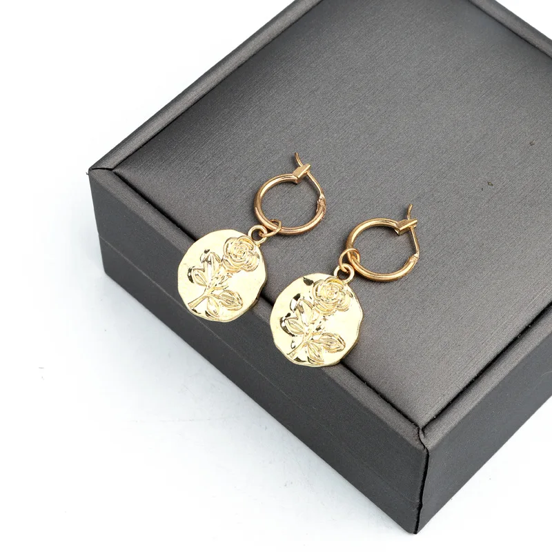 Женские серьги-подвески FENGLI Angel золотистые богемные геометрические серьги в виде