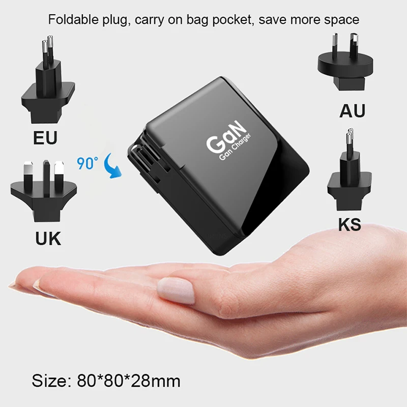 166W настенное зарядное устройство Ган Tech 100W USB C PD3.0 PPS и 18W A QC4.0 + быстрая зарядка для
