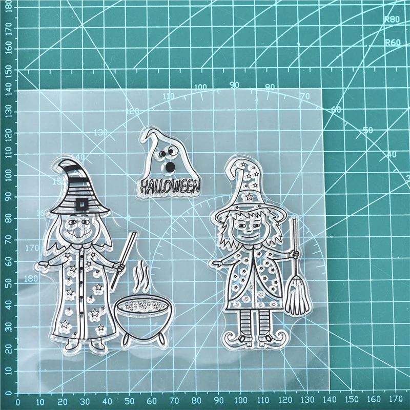 9x15cm 26 букв штампов цветок письмо прозрачный силиконовый штамп/печать для карты DIY Скрапбукинг/фотоальбом Хэллоуин Декор - Цвет: 9x15cm