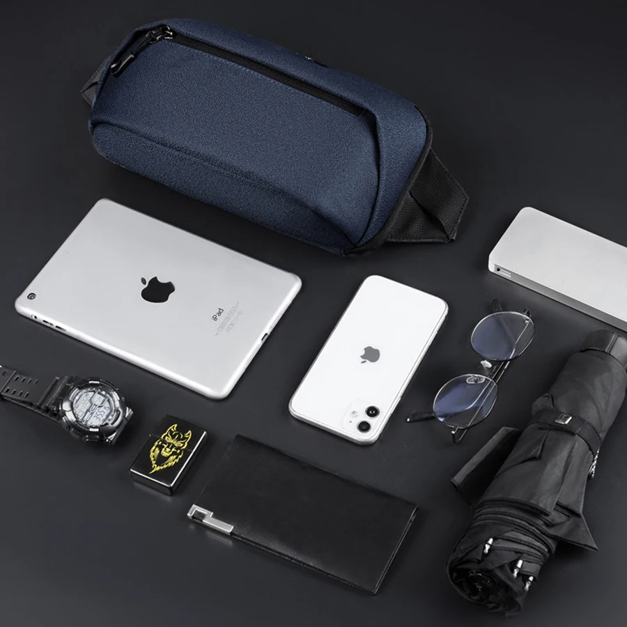 

New Multifunction Crossbody Bag Anti-theft Shoulder Messenger Bags Male Waterproof Short Trip Chest Bag Pack W280