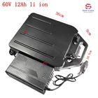 Водонепроницаемый литий-ионный аккумулятор 60 в, 12 Ач, 18650 BMS, литий-ионный съемный аккумулятор для скутера citycoco холле X7X8X9 1500 Вт + зарядное устройство 2A
