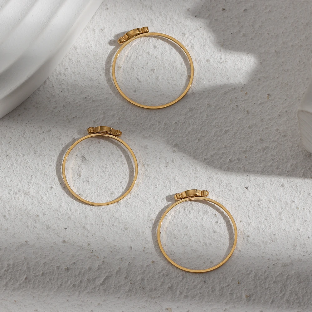 

2021 New Elegant Super Thin Ring Band Clear Tiny CZ Stone Paved Gold Rings For Women Ladies Wedding Party Jewelry