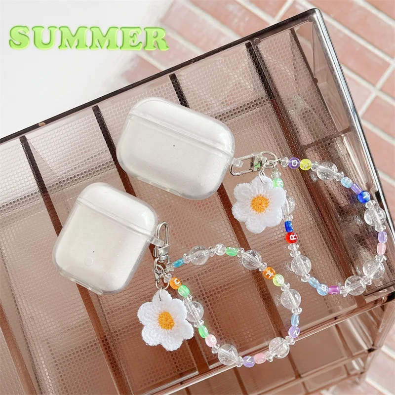 

Flower Colorful Beads Bracelet Apple AirPods 1 / 2 / 3 Pro Case Cover IPhone Earbuds Accessories Airpod Case Air Pods Case