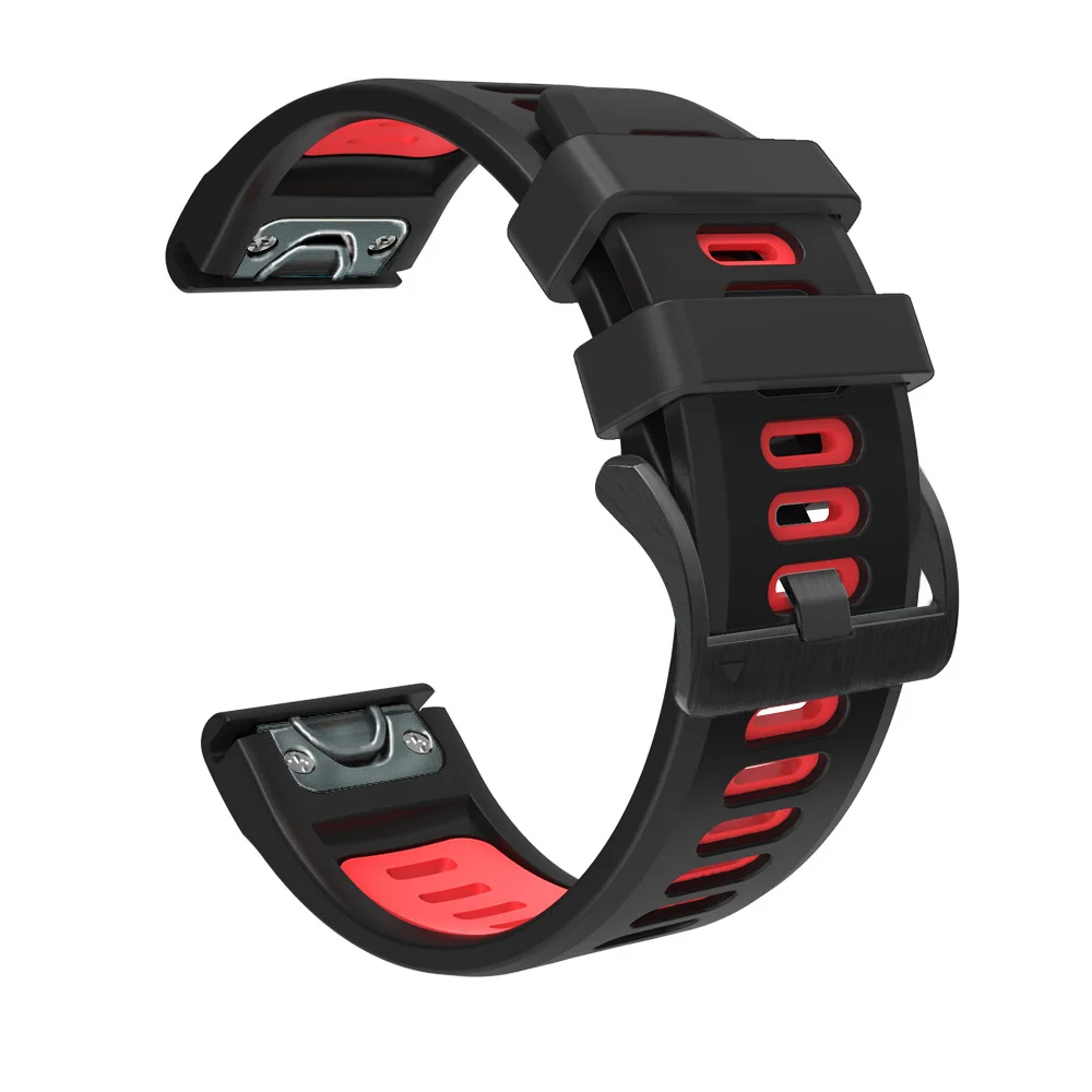 Ремешок силиконовый для смарт часов Garmin Fenix 6 6X 5 5X 3 3HR Forerunner 935 945 22 мм 26 мм|Ремешки