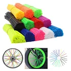 Защитный чехол для спиц колеса мотоцикла, 72 шт., 24 см17 см, 9 цветов