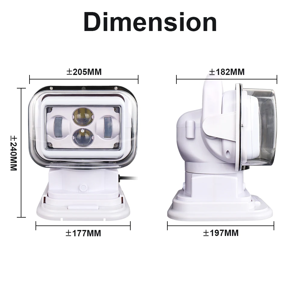 1 Шт. 7 Дюймов 60 Вт 360 Градусов Беспроводной Пульт Дистанционного Управления