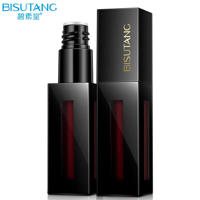 Бархатная мягкая туманная глазурь для губ BISUTANG не прилипает к чашке матовая