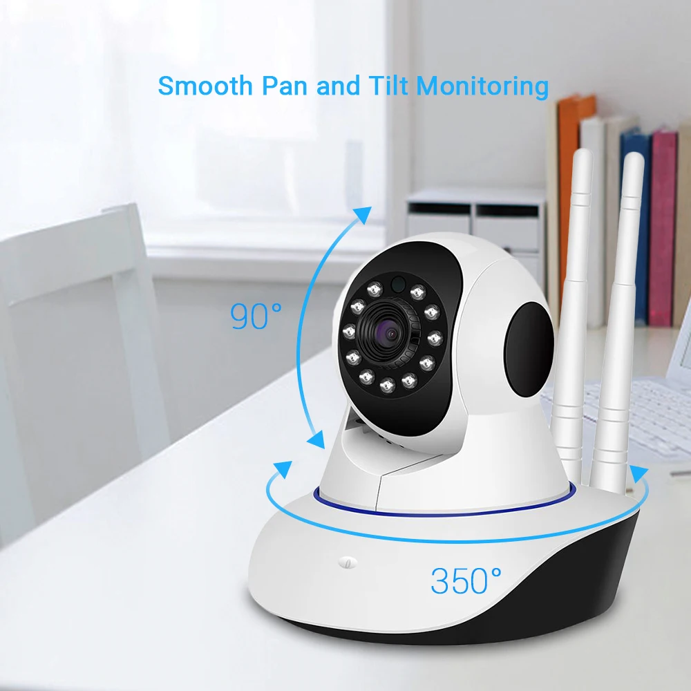 Купить Умная PTZ Wi-Fi камера Hamrolte HD 3 Мп, двухстороннее аудио, обнаружение движения, удаленный доступ, Радионяня, Onvif Беспроводная камера ICSEE