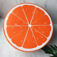 2021 funny squishy toys slow rising back half orange cute fruit reliever stress gifts new rising soft cream squishy squeeze toy
