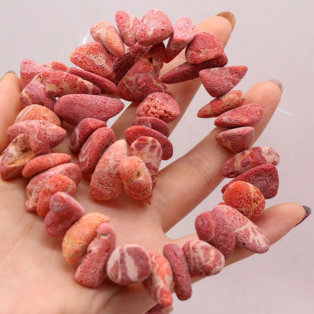 

Natural Stone Gravel Coral Beads Irregular Loose Chip Bead for Tribal Jewelry Making Women Necklace Bracelet Accessories