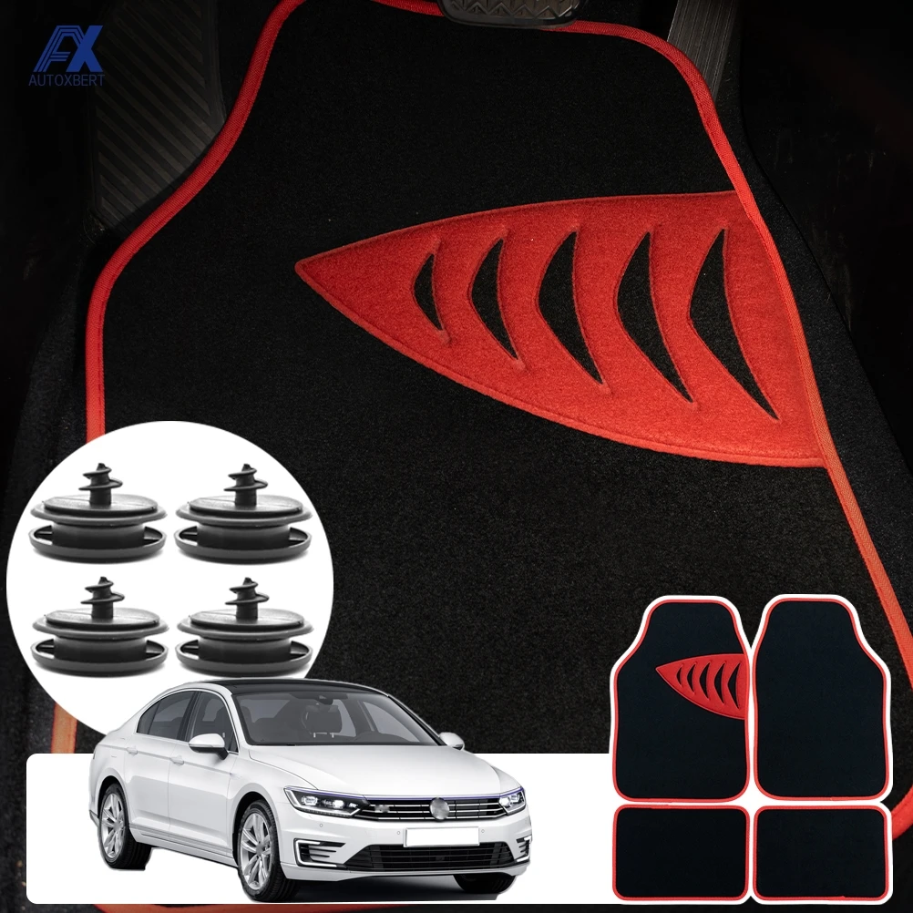 4 шт. автомобильный напольный коврик интерьерный Противоскользящий для VW Fox Golf