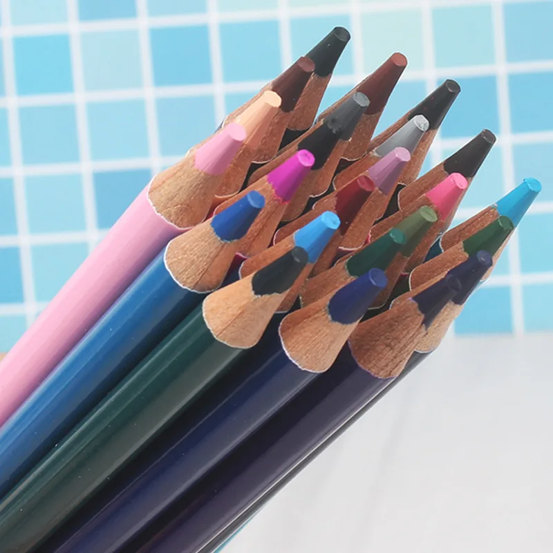 120 цветов профессиональные масляные цветные карандаши Набор цветных