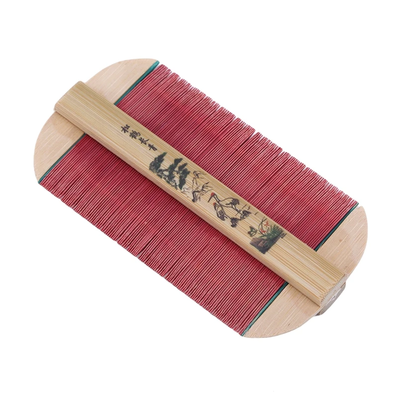 

Chinese Traditional Bamboo Lice Comb Handmade Dense Comb Rose Remove Itching Scraping Head Flea Cootie Combs