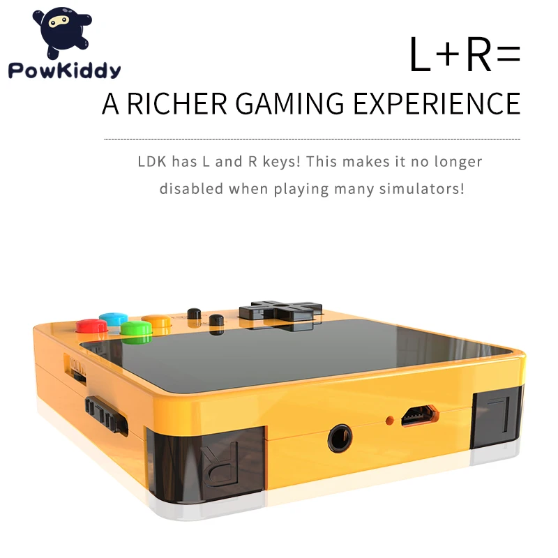 Портативная игровая консоль POWKIDDY LDK Tony Open System 2 6 дюйма HD экран 48 ГБ 3000 игры детский