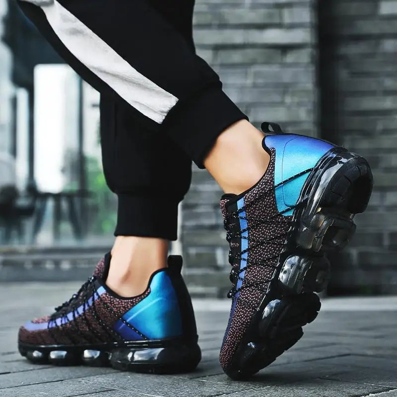 

2021 High Quality Men's Running Casual Sports Shoes Breathable Air Cushion Shoes Tide Shoes Cushioning Lightweight Men Sneakers