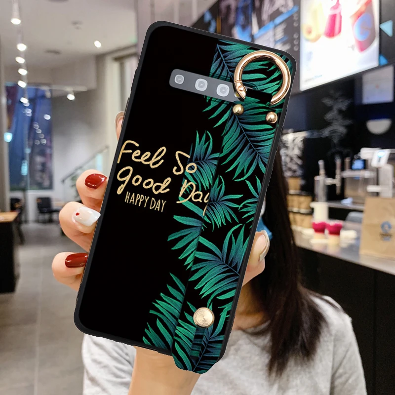 Чехол с ремешком на запястье для Samsung Galaxy A41 A31 A11 A21 A71 A51 A01 A90 A50 A70 A30 A40 A10 A10e A20e A6 Plus 2018