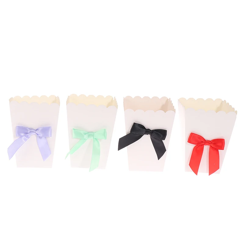 12 шт. галстук бабочка бумажная коробка для попкорна конфетная складной курица