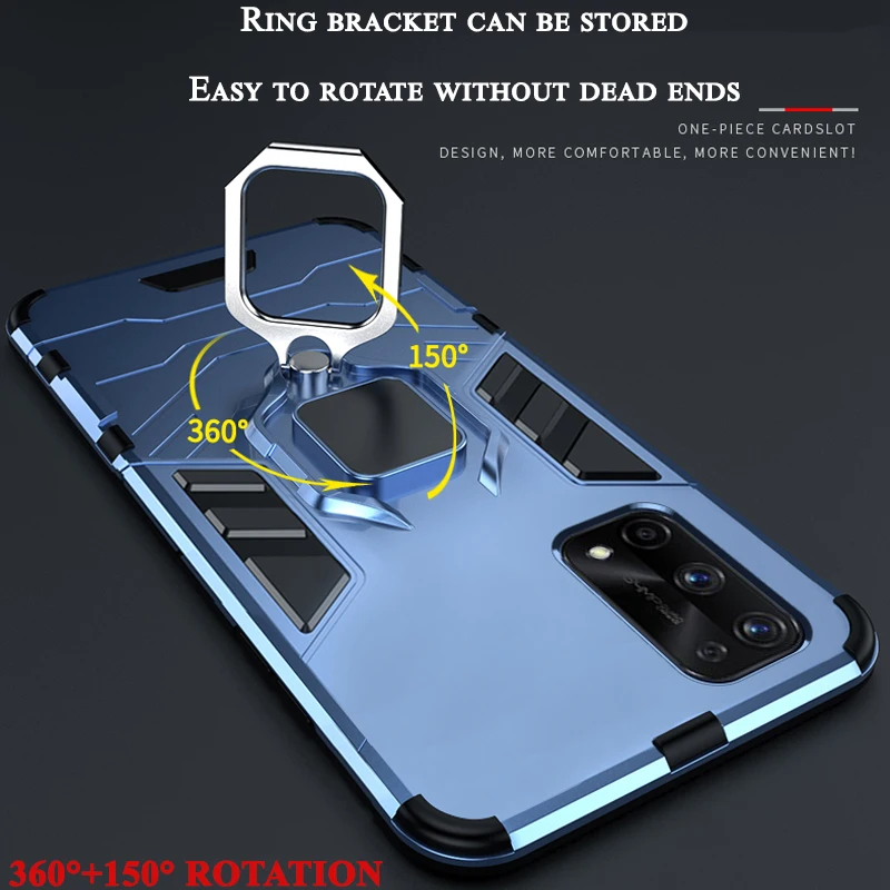 armor case for realme 5 6 7 8 pro x7 x50 c3 c11 c12 c15 c17 c20 x3 superzoom 5i 6i 6s 7i gt neo phone cover for oppo a53 a9 2020 free global shipping