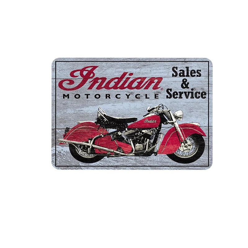 Оловянная картина в стиле ретро для мотоцикла Настенный декор спальни таверны