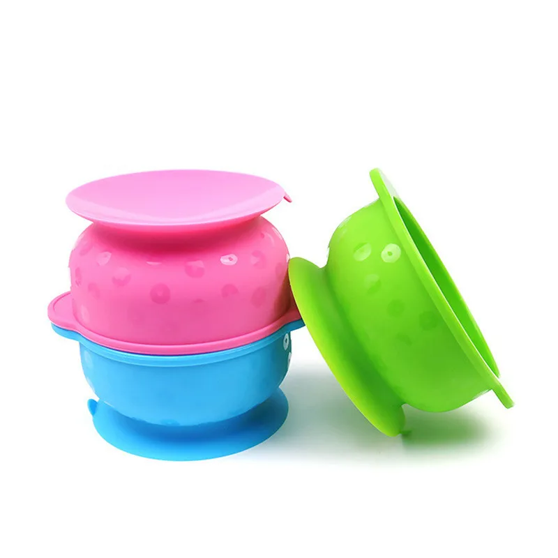 Детская силиконовая тарелка для детей миска с присоской ложка еды поднос посуда
