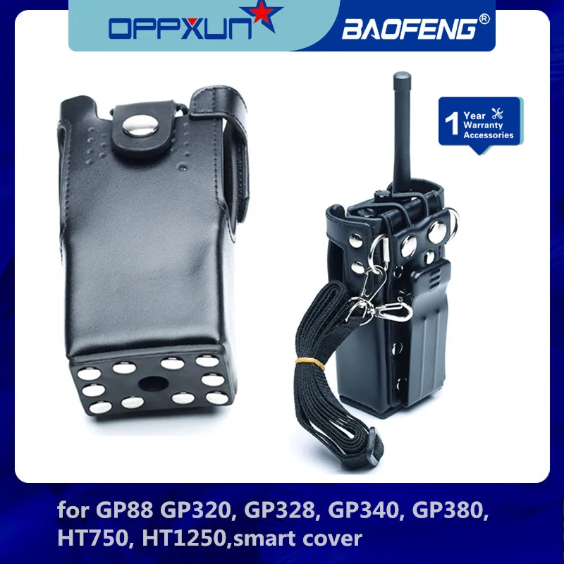 OPPXUN для Motorola Radio GP328 кожаный чехол переноски сумка держатель с ремешком GP340 GP360 GP380