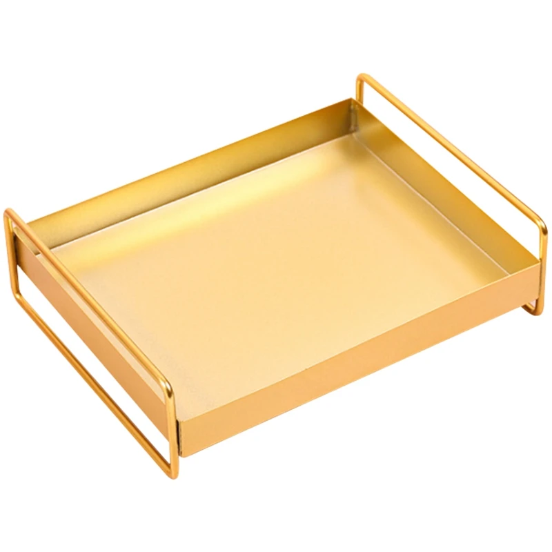

Nordic Metal Storage Tray Fruit Plate Jewelry Display Dish Food Trays Makeup Organizer Flower Pot Holder Home Decor