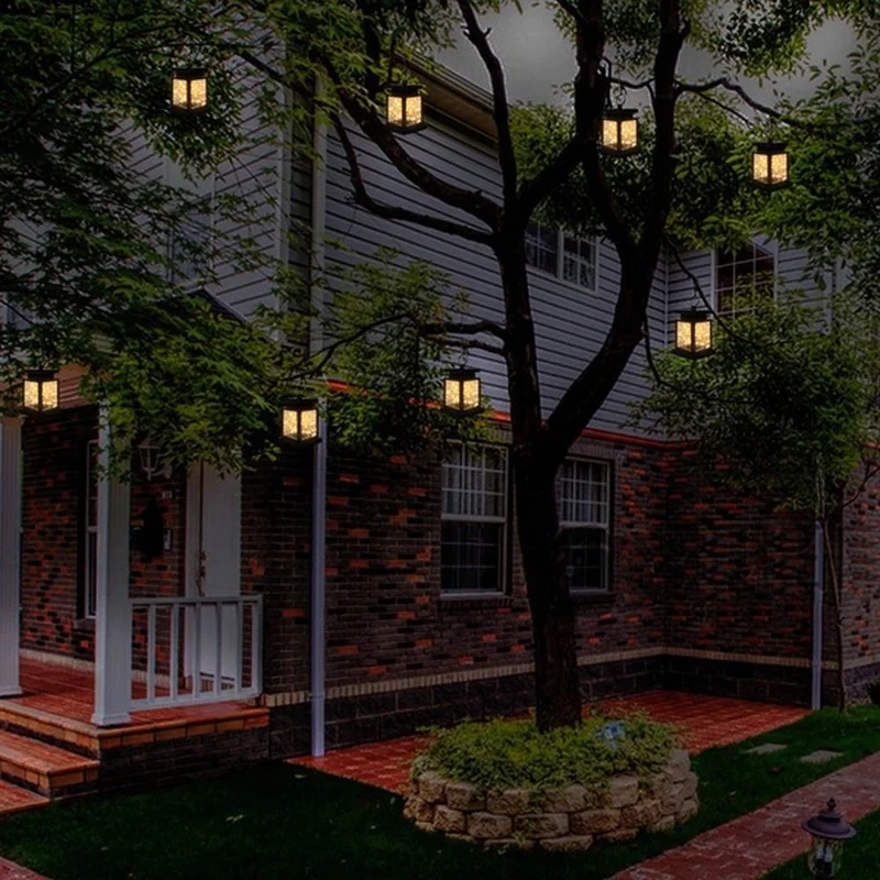 Гирлянда Дворцовая на солнечных батареях светодиодная медная лампа с крючком