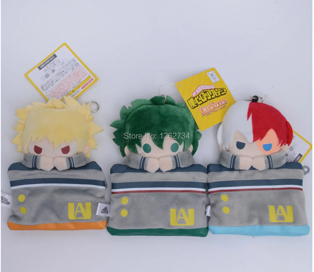 4-15 см My Hero Academy Bakugou Katsuki Todoroki Shoto Midoriya Izuku плюшевый брелок брошь значок с мешком фигурка игрушка TYQQ