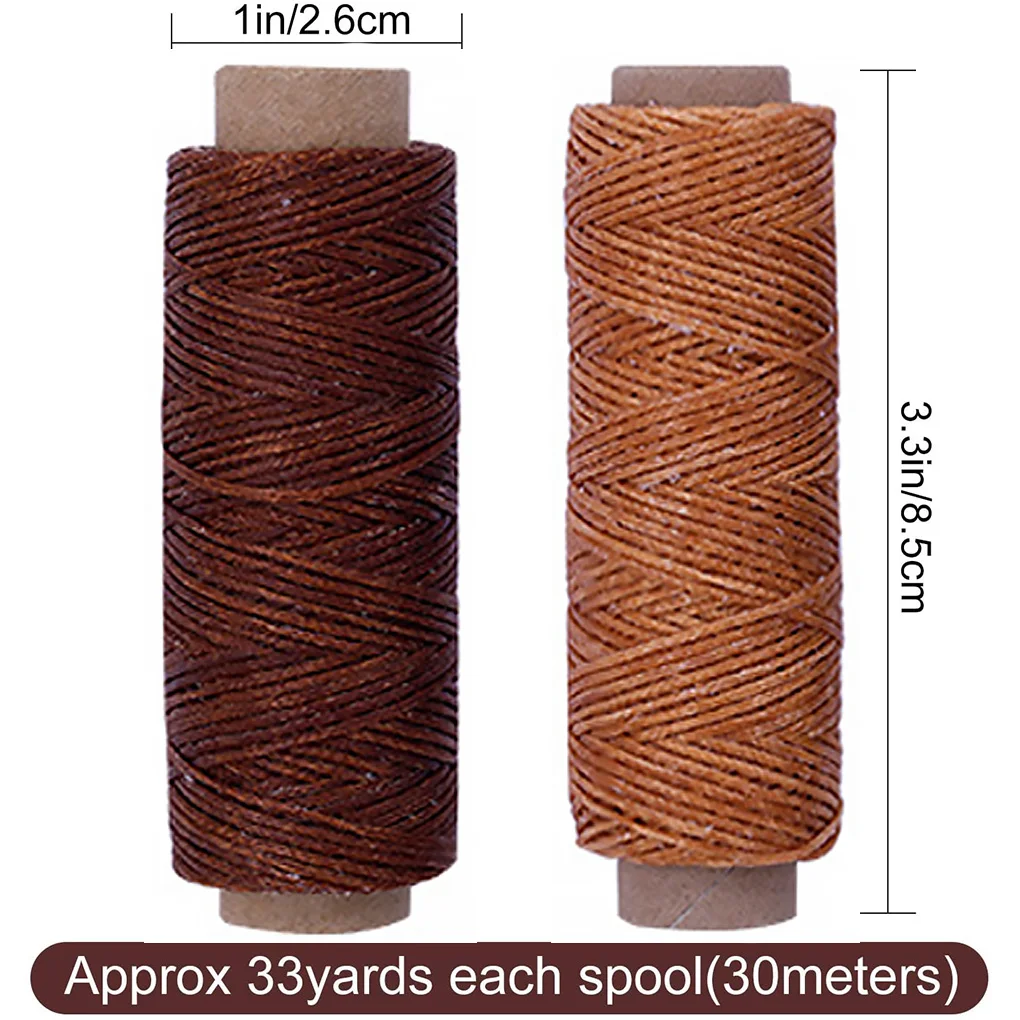

6 Rolls/bag Sewing Waxed Thread Leather DIY Line