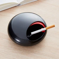 nordic creative portable ashtray spin modern no smoke round ashtray with cover for house living room car luxury ashtray decor