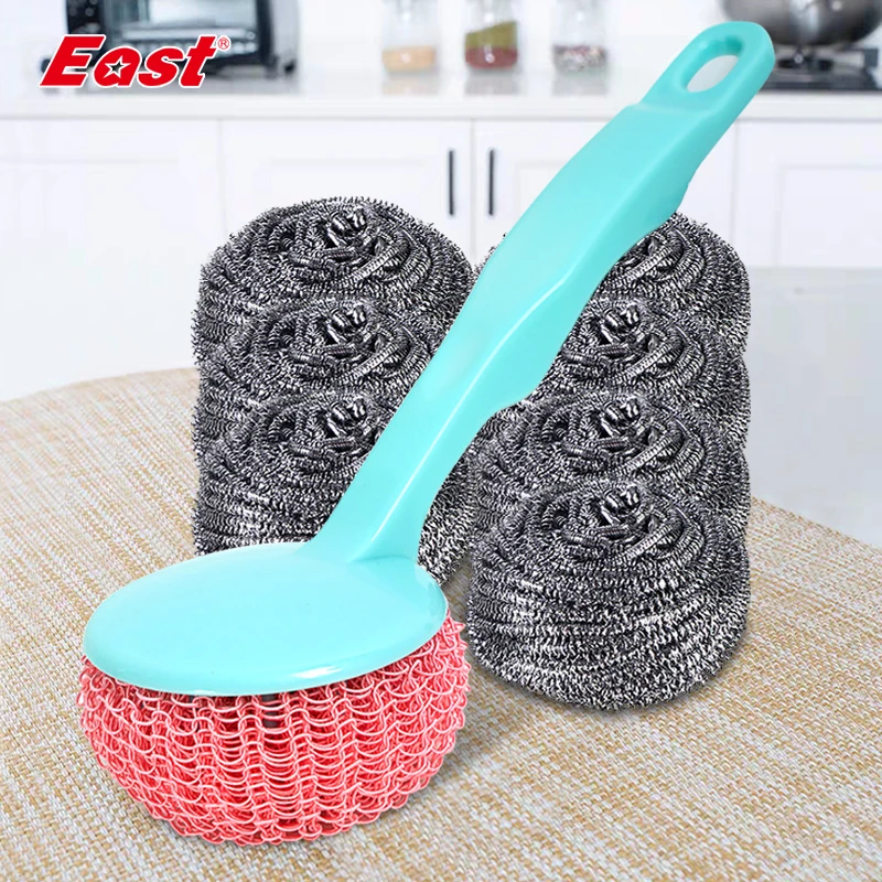 

Multipurpose Cleaning Brush Nano Fiber Ball Cleaning Brush With Handle Pot Brush Housework Dust Helper Kitchen Cleaning Supplies