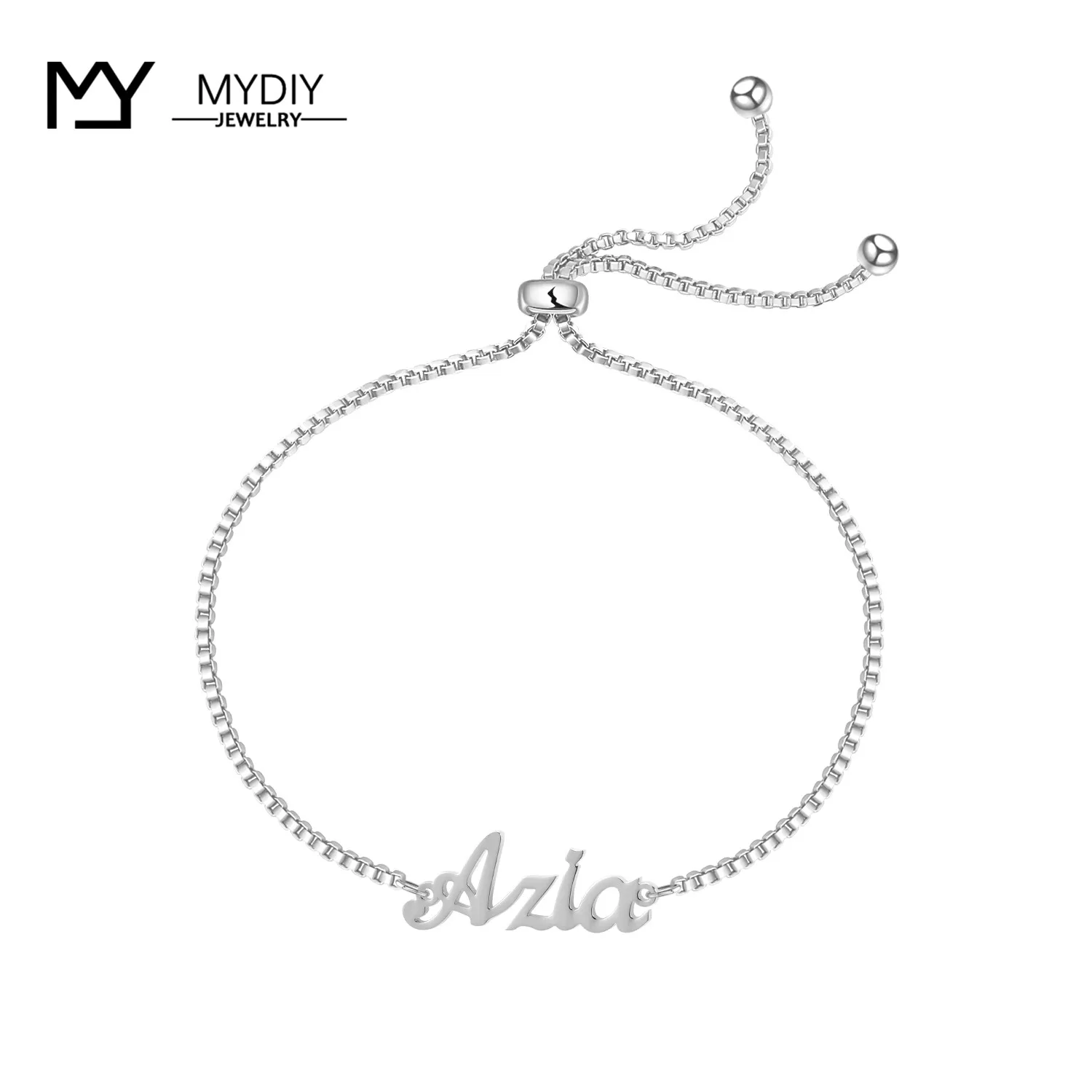 Индивидуальные именные браслеты с подвесками женские и детские ювелирные