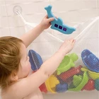 Сумка сетчатая для детских игрушек, кукольный Органайзер присасывающаяся сетка для ванной, игрушек, принадлежностей для купания, сумка для игрушек в ванну